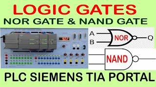 Logic Gate in PLC | Truth table and Symbol | NAND & NOR Gate | PLC logic, PLC Siemens TIA Portal