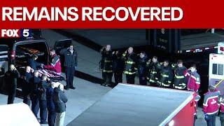 DCA plane crash: Flag draped remains honored by responders | FOX 5 DC