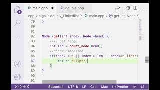 DOUBLE LINKED LIST - HOW TO GET NODE FROM ANY INDEX - C++