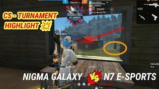 CS- Turnament highlight  nigma galaxy vs N7 E-SPORTS   #n7gaming #clasayfreefire #hightlight