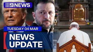 Trump suspends all military aid to Ukraine; Pope Francis' health battle | 9 News Australia