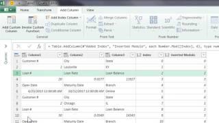 Power Query: Index and Modulo Functions