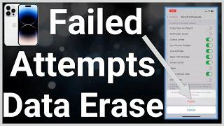 How To Erase iPhone After Failed Passcode Attempts