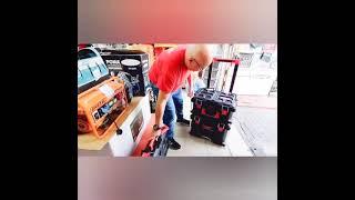 סט 3 ארגזי כלים עם עגלת טרולי MILWAUKEE מסדרת PACKOUT