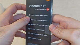 Xiaomi 13t - Распаковка, сразу после покупки