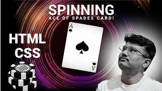 CSS Tricks: Spinning Ace of Spades with 3D Effects! No JavaScript