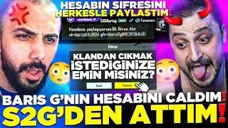 BARIŞ G HESABI ÇALDIM S2G DEN ATTIM HESABININ ŞİFRESİNİ YEREL SOHBETE VERDİM(KIŞKIRTMA)