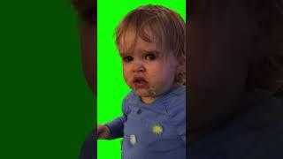 Baby saying "HELP!" meme - Green Screen