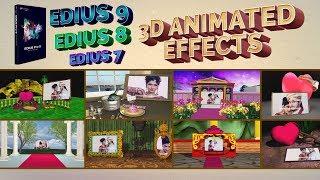 Edius Pro 9 - 3D Animated Effects | Wedding Edius Video Editing Software Effects | Edius Pro 8