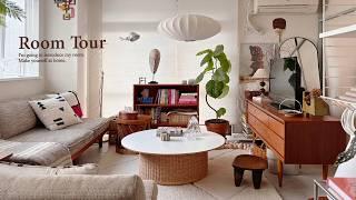 【Room Tour】Creating a room with mid-century & vintage folk craft decor. Scandinavian furniture