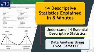 Descriptive Statistics Explained in Excel: Understanding Descriptive Statistics