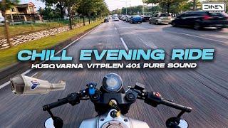 CHILL EVENING RIDE ! Husqvarna Vitpilen 401 + Termignoni Slip On | Insta360 Ace Pro 2 [4K]