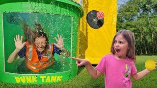 Dunk Tank Fun for Kids | Handyman Hal uses Tools to setup Dunk Tank