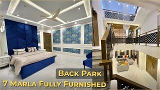 Stunning 7 Marla Furnished House Tour in Bahria Town Islamabad | 3-Storey Back Park House