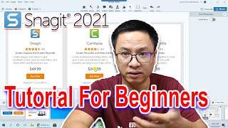 Snagit 2021 Tutorial For Beginners - How To Take Screenshots and Edit On Windows 10