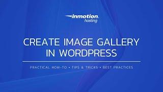 How To Create an Image Gallery In WordPress