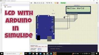 how to use lcd with arduino in simulide | Simulation of lcd interface with arduino in simulide