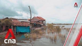 Pekalongan in Indonesia’s Central Java province could be submerged by the sea in 15 years