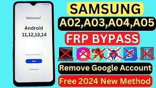 New Solution Samsung A02,A03,A04,A05 FRP Bypass 2024 Without PC Android 12/13 Remove Google Account