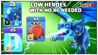 Low Heroes No Problem! Th14 Electro Dragon Attack Strategy in Clash of Clans