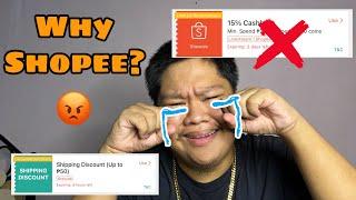 Bakit hindi na pwedeng gumamit ng 2 vouchers sa Shopee? Lugi na ba si Shopee? QUIT SHOPEE NA! 