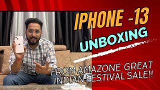 Iphone -13 Unboxing / From Amazon Great Indian festival sale!!