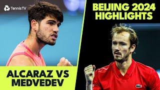 Carlos Alcaraz vs Daniil Medvedev Highlights | Beijing 2024