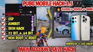 Pubg Mobile hack 3.5 ( New 3.5 Version Inbuilt Esp Mod ) | Pubg Mobile Gl+Kr Hack | Pubg 3.5 Hack