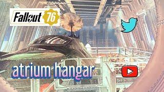 fallout 76 atrium hangar with Flying Fortress
