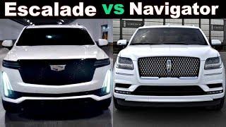 2021 Cadillac Escalade vs Lincoln Navigator (2020) Battle of Ultimate Luxury SUV In U.S! (Review)