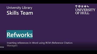 Reference Citation Manager