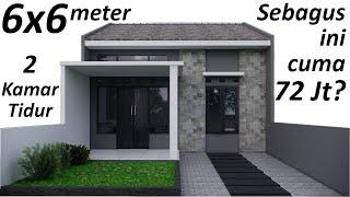 Rumah Minimalis 6x6 Meter - 2 Kamar Tidur Cuma 72 Jt?