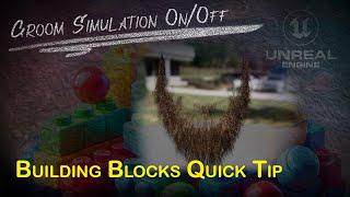 How to Activate/Deactivate Physics Simulation for Metahuman Hair Grooms