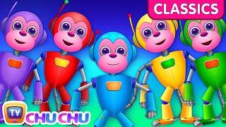 ChuChu TV Classics - Five Little Monkeys - The Robot Monkeys | Nursery Rhymes and Kids Songs