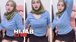 KELIHATAN DIKIT BIGO LIVE HIJAB CANTIK GOYANG ASIK