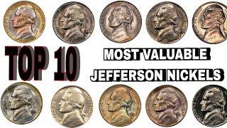 TOP 10 Most Valuable Nickels in Circulation - Rare Jefferson Nickels Worth Big Money! COINS WORTH M.