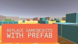 Unity3D Extension - Replace GameObjects and prefabs with another prefab