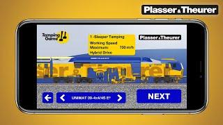 Plasser & Theurer Tamping Game available on AppStore and Google Play Store