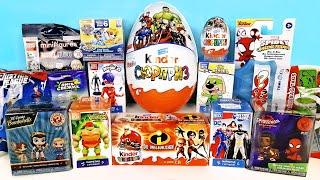 СУПЕРГЕРОИ Mix! СЮРПРИЗЫ игрушки МСТИТЕЛИ, Marvel, DC, Леди Баг, LEGO, Kinder Surprise eggs unboxing