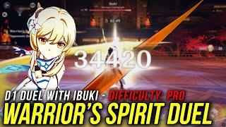 Day 1 Warrior's Spirit Duel with Ibuki — Difficulty: Pro  [Genshin Impact]