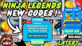 *NEW* All Working Codes For Ninja Legends in 2024! ROBLOX