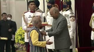 President Kovind presents Padma Shri to Dr Rajat Kumar Kar for Literature and Education