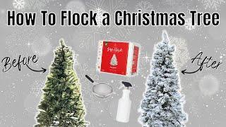 How To Flock any Christmas Tree / DIY Flocking Xmas Trees Tutorial