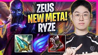 ZEUS CRAZY NEW META RYZE TOP! - HLE Zeus Plays Ryze TOP vs Gangplank! | Season 2025