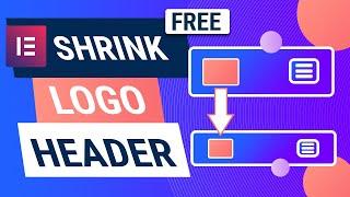 How To Shrink Logo Header On Scroll Using Elementor