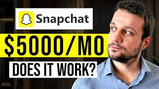 How to make $5000/MONTH from Snapchat SPOTLIGHT In 2024