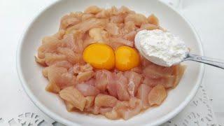 Jangan diGoreng!! Campurkan 2 Telur di Dada Ayam dan Sesendok Tepung Akan Menjadi Lauk Sangat Lezat