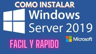 Como instalar Windows Server 2019