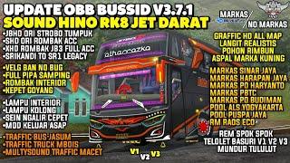 UPDATE‼️Obb Bussid Terbaru V3.7.1 Sound HINO RK8 Jet Darat SUOS | Graffic HD All Map | Full Markas