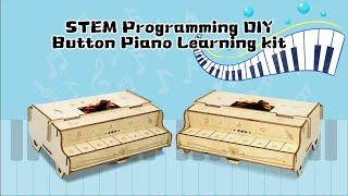 KS0801 STEM Programming DIY Button Piano Learning Kit Support Makcode/KidsBlock #keyestudio #stem